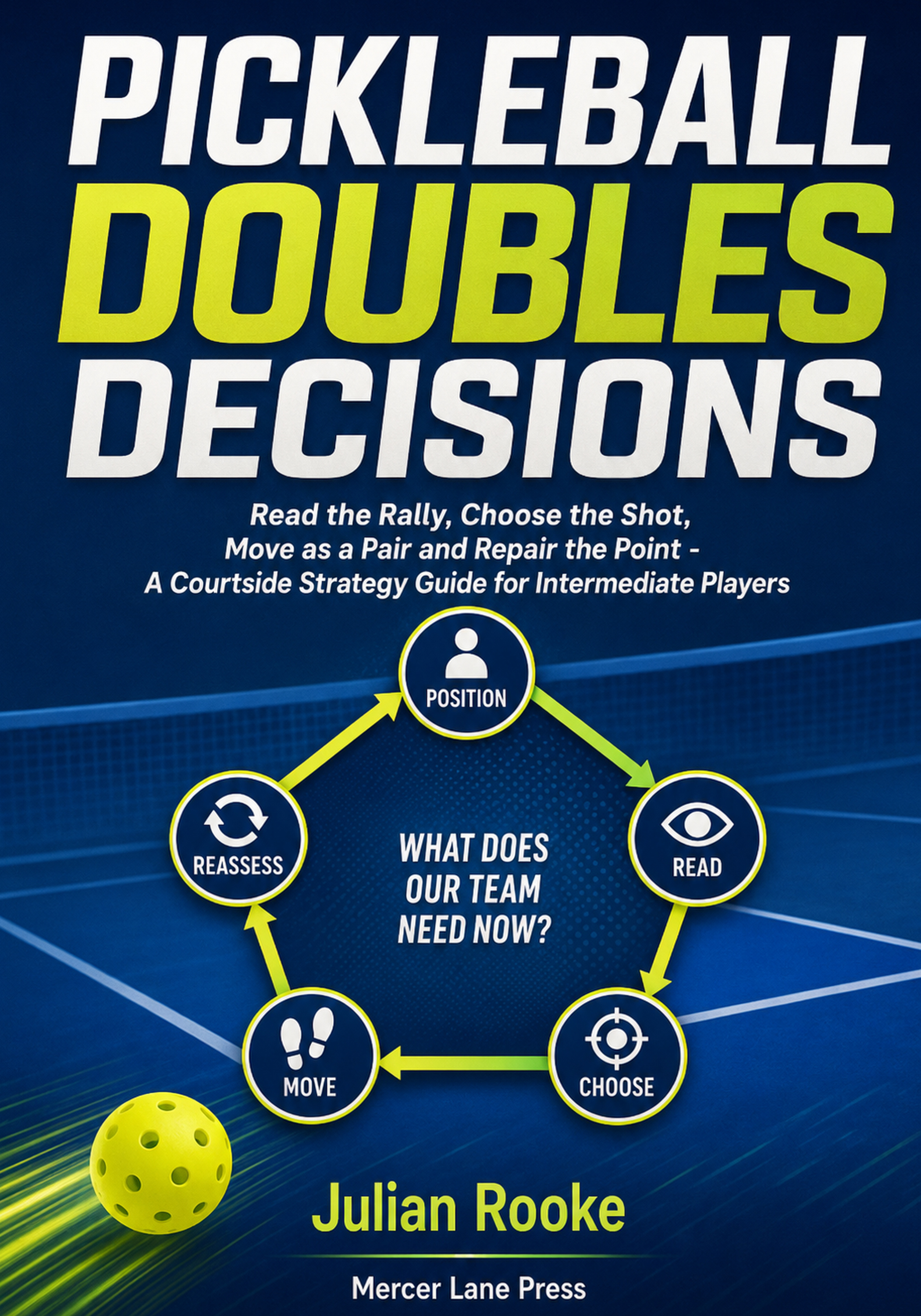 Cover of Pickleball Doubles Decisions by Julian Rooke